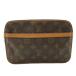  Louis Vuitton LOUIS VUITTON монограмма темно синий pie-nyu23 клатч ручная сумочка чай Brown M51847