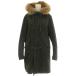  стерео . Dio sSTUDIOUS Mod's Coat 2 хаки мех капот длинный рукав draw -тактный кольцо талия /LP женский 
