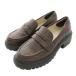 olientaru трафик ORIENTAL TRAFFIC монета Loafer обувь 36 чай цвет Brown толщина низ /YM женский 