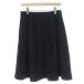  Aylesbury Aylesbury skirt flair pleat knee height 11 L navy blue navy /DK #GY09 lady's 