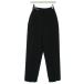 ̤  WE11DONE 2021ǯ WOMENS BLACK HIGH-WAIST BAGGY TROUSER Хѥ å XS  ֥å /TK GY21 