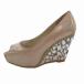 pa John PAZZION туфли-лодочки Wedge подошва открытый tubiju-34 бежевый /KH #PN #GY18 женский 