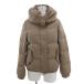 B&amp;Y United Arrows BEAUTY&amp;YOUTH красота &amp; Youth пуховик короткий шелк . подкладка Leopard рисунок S бежевый 