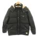  Quick Silver QUIKSILVER пуховик M чёрный черный с капюшоном . Zip выше /HN #MA мужской 