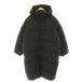  H &amp; M H&amp;M с хлопком длинное пальто Zip выше капот внешний M чёрный /HS #MA женский 