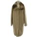  rosso ROSSO Urban Research искусственный мех пальто F свет бежевый мех воротник длинный рукав /GG36 #MA женский 