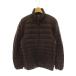  Uniqlo UNIQLO Ultra свет пуховик внешний Zip выше S Brown /CX #MA мужской 