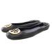 Tory Burch TORY BURCH балетки плоская обувь кожа 24-24.5cm чёрный черный /TK #KC женский 