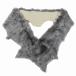  beautiful goods KARL DONOGHUE LAMBSKIN lambskin fur tippet muffler shawl gray /8YBA1 lady's 