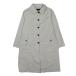  Aquascutum AQUASCUTUM плащ жакет длинный водоотталкивающий серебристый жевательная резинка проверка длинный рукав белый M~L женский 