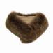  прекрасный товар No-brand пелерина натуральный мех muffler шаль мех Brown /12 женский 
