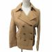 green lable lilac comb ng United Arrows green label relaxing pea coat jacket cashmere . beige 38 M size #GY31