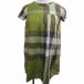  Burberry London BURBERRY LONDON beautiful goods One-piece check pattern gya The - short sleeves C3J56-330-72 green group 130A #GY14 0507 Kids 