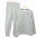  Nike NIKE тренировочный верх и низ выставить футболка брюки обратная сторона ворсистый M S серый 0205 мужской 