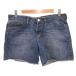  лисица чай Kitsune' Tee Denim шорты шорты 28 индиго голубой порез ... нет cut off /FF женский 