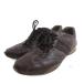  Salvatore Ferragamo Salvatore Ferragamo обувь для вождения спортивные туфли кожа чай Brown гонки выше /HW IBO94 мужской 