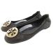  Tory Burch TORY BURCH Minnie Travel Ballet minnie путешествие балетки двойной T 7M чёрный черный /OB #IBO104 женский 