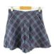  Natural Beauty Basic NATURAL BEAUTY BASIC юбка-брюки flair шорты проверка синий красный M *A969 женский 