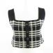  azur bai Moussy AZUL by moussy вязаный бюстье Cami проверка чёрный "теплый" белый M *A690 женский 