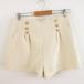  юбка-брюки шорты вельвет бежевый M *A292 женский 