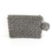 LLQ клатч искусственный мех серый *T48 женский 