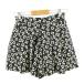  Pageboy PAGE BOY юбка-брюки шорты плиссировать цветочный принт чёрный белый F *A284 женский 
