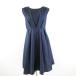 a Sakura платье безрукавка One-piece гонки flair колено длина темно-синий 38 *A94 женский 