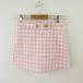  Zara ZARA юбка-брюки юбка проверка твид розовый XS *T81 женский 