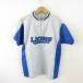 LIONS FANCLUB Saitama Seibu Lions тренировка рубашка Wind брейкер половина Zip короткий рукав серый M *T396 мужской женский 