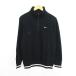  Nike Golf NIKE GOLF вязаный рубашка длинный рукав с высоким воротником половина Zip Logo хлопок M черный *EKM мужской 