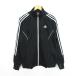  Adidas adidas джерси спортивная куртка длинный рукав Zip выше линия Logo L черный спорт одежда *EKM мужской 