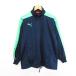  Puma джерси жакет длинный рукав Zip выше тень полоса Logo SS темно-синий × желтый зеленый спорт одежда *EKM мужской 