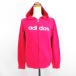  Adidas adidas Parker жакет тренировочный длинный рукав Zip выше тонкий Logo стрейч L розовый спорт одежда *EKM женский 