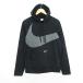  Nike NIKE Parker tops длинный рукав тянуть over с изнанки флис Logo S черный спорт одежда *EKM мужской 