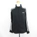  Adidas adidas джерси спортивная куртка длинный рукав Zip выше линия Logo стрейч OT черный спорт одежда *EKM женский 