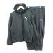  Puma PUMA выставить верх и низ джерси жакет длинный рукав капот Zip выше брюки длинный длина Logo XL темно-серый спорт одежда *E