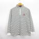  Le Coq s Porte .fle coq sportif GOLF COLLECTION рубашка длинный рукав с высоким воротником половина Zip окантовка шерсть . Logo M белый ×bla