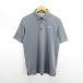  Nike Golf NIKE GOLF рубашка-поло короткий рукав кнопка down полоса DRI-FIT Logo L черный × белый *EKM мужской 