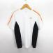  Adidas adidas футболка cut and sewn короткий рукав вырез лодочкой линия Logo M белый × черный × orange спорт одежда *EKM мужской 