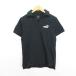  Puma PUMA рубашка-поло короткий рукав открытый Polo V шея Logo хлопок S черный спорт одежда *EKM мужской 