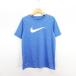  Nike NIKE футболка cut and sewn короткий рукав вырез лодочкой DRI-FIT Logo L блюз Poe tsu одежда *EKM Kids 