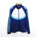  Adidas adidas джерси спортивная куртка длинный рукав Zip выше линия Logo M голубой × серый спорт одежда *EKM мужской 