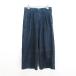  Something something SN750 широкий брюки низ гаучо tuck Dungaree S индиго *EKM женский 