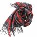  не использовался товар Tommy Hilfiger TOMMY HILFIGER с биркой muffler палантин в клетку шерсть красный темно-синий 0625 *ECO мужской 