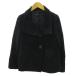  Indivi INDIVI бушлат бушлат шерсть с ангорой короткий 36 чёрный черный 0910 #YHS3 женский 