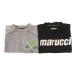  мульти- marucci 2 позиций комплект спорт одежда футболка S серый серый чёрный черный вырез лодочкой длинный рукав Logo принт /SJ женский 