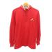  Munsingwear одежда MUNSINGWEAR рубашка-поло Golf одежда Logo вышивка длинный рукав M красный красный 0913 #OFP2 мужской 