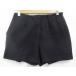  Moussy moussy шорты юбка-брюки хлопок 100 ребра одноцветный чёрный 1 женский 