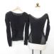  коричневый раскладушка бальные танцы tops 2 шт. комплект cut and sewn длинный рукав V шея лодка шея no- шитье ... гонки чёрный черный M женский 