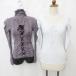  коричневый раскладушка Chacott Royal Dance бальные танцы tops 2 шт. комплект cut and sewn длинный рукав no- шитье серый фиолетовый S~M женский 
